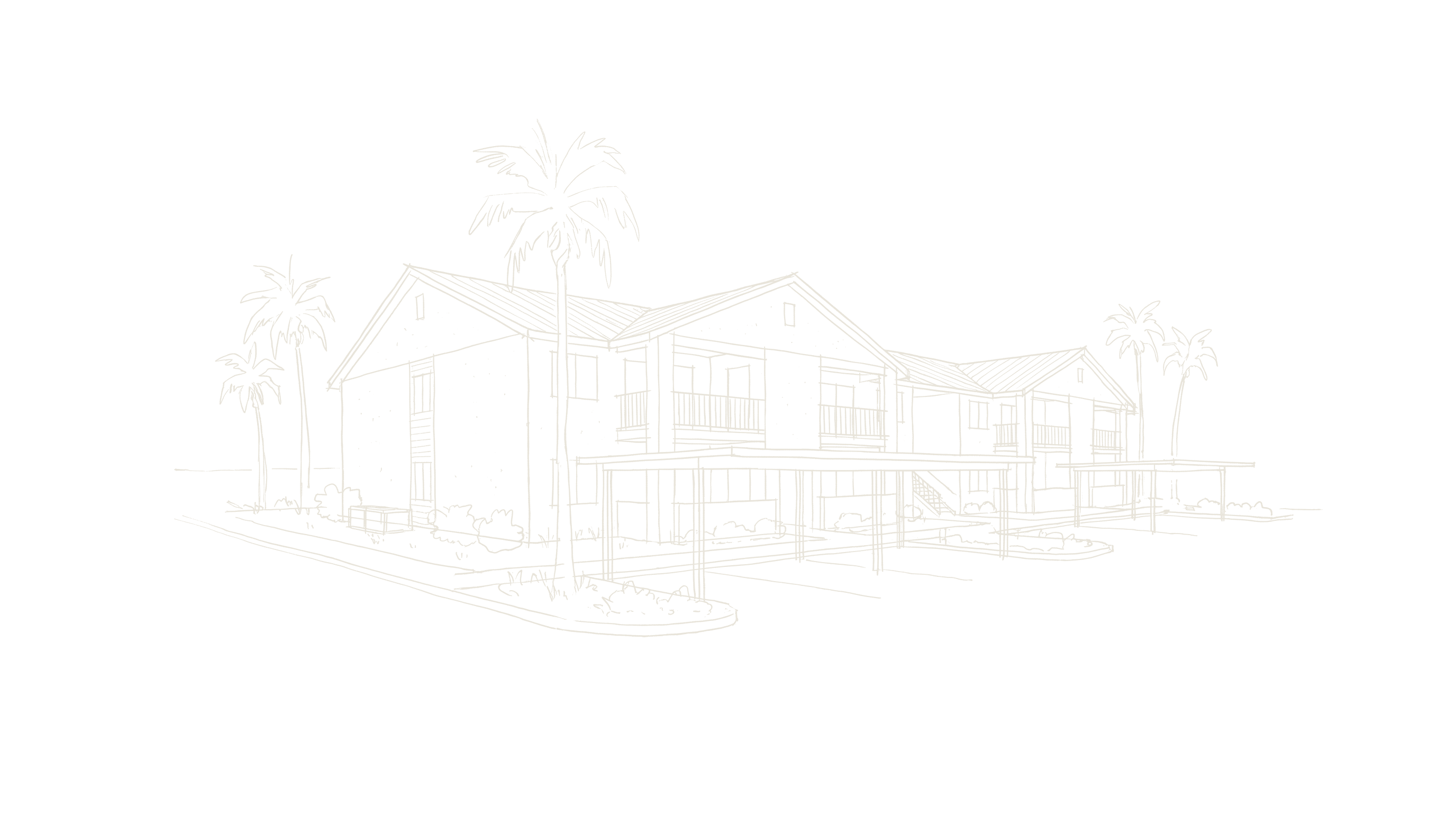 Sketch of a multifamily apartment complex
